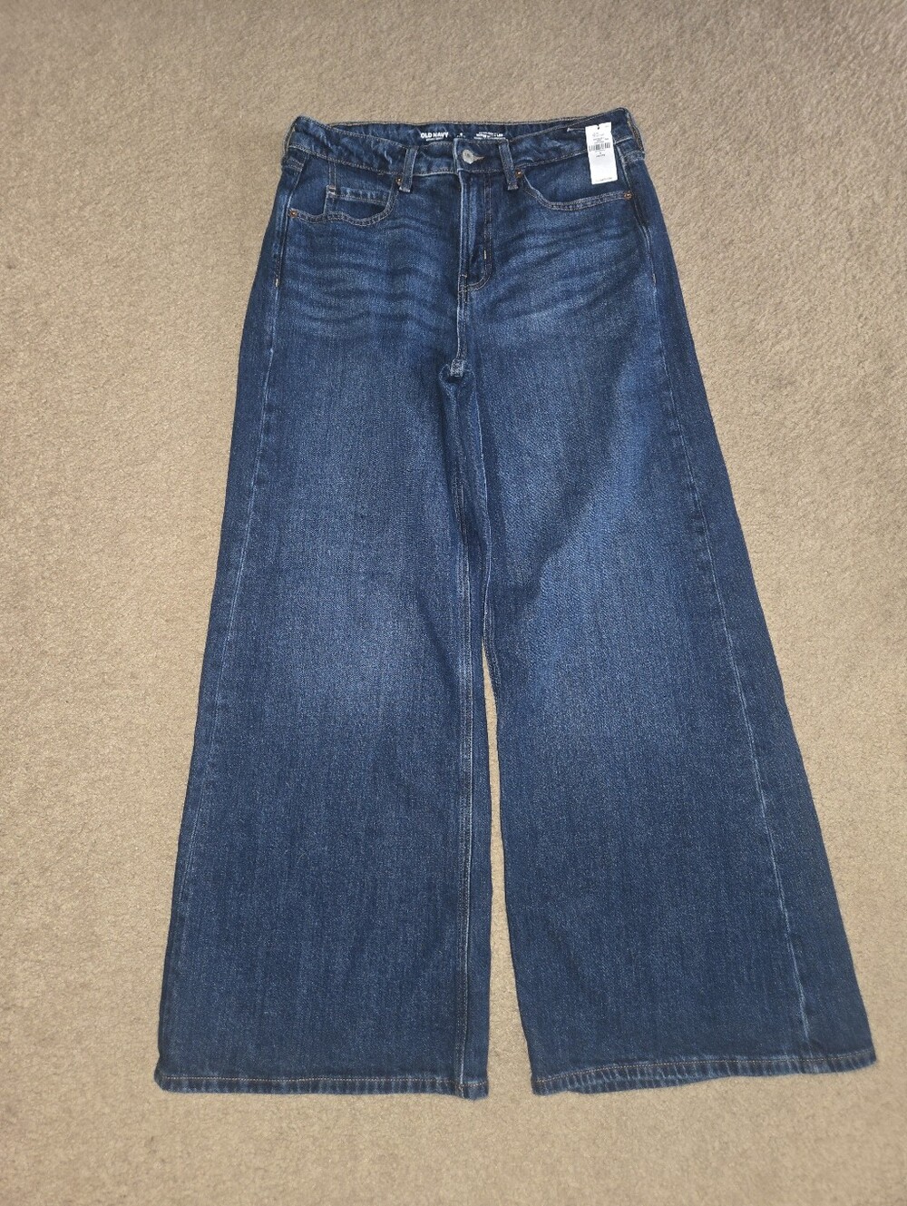 Old Navy Wide-Leg Women's Jeans in Dark Blue Denim